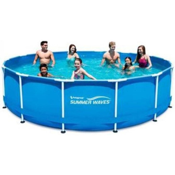 Piscine tubulaire - Forme ronde - 457 x 84 cm - Capacité de 11,95 m³ - Matériau : PVC