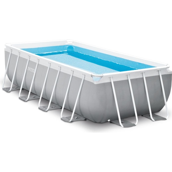 Intex 26792GN INTEX Pool Prism Frame 488x244cm mit Filterpumpe eckig blau