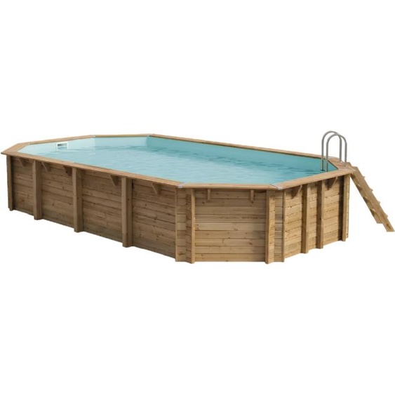 Piscine Ubbink bois Azura - 400 x 750 x H 130 cm (Filtre à sable) -