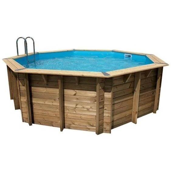 Piscine Ubbink bois Océa - Ø 510 x H 120 cm (Filtre à sable) -