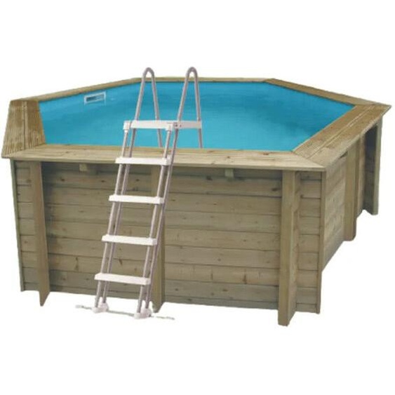 Piscine Ubbink bois Sunwater - Ø 410 x H 120 cm (Filtre à sable)