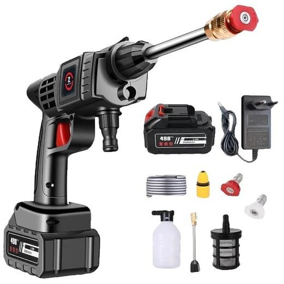 Pistolet de lavage pour voiture, fonctionnement sans fil, générateur de mousse haute pression, batterie 20000mAh