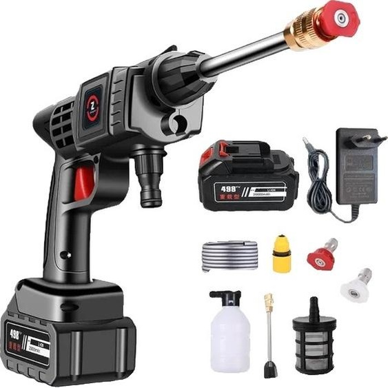 Pistolet de lavage pour voiture, fonctionnement sans fil, générateur de mousse haute pression, batterie 30000mAh