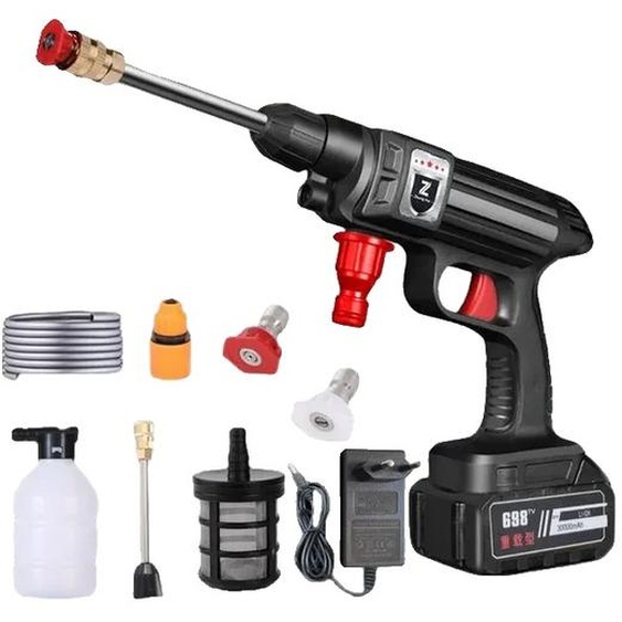 Pistolet de nettoyage haute pression, sans fil, batterie 30000mAh