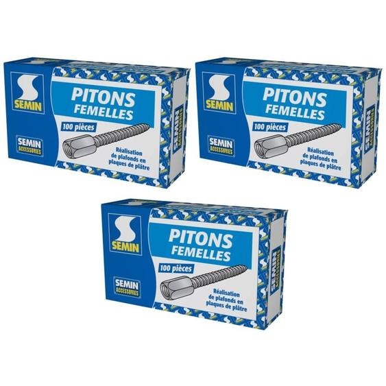 Pitons Femelles Semin - Boite de 100 (lot de 3)