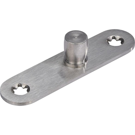 Pivot DORMA PT 24, ø 15 mm avec patte à visser, acier inoxydable (01.123) | Ferrure de porte en verre - Accessoires dormakaba