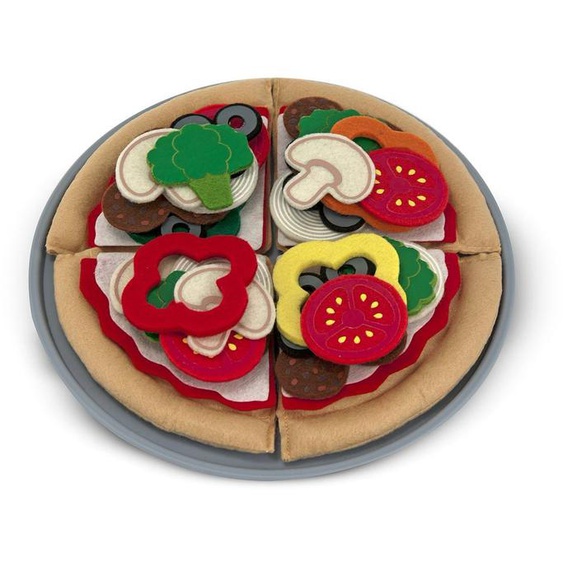 Pizza En Feutre Rouge
