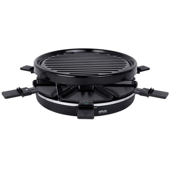 Pk-r 066 Appareil à raclette revêtement anti-adhésif, protection contre la surchauffe, 6 poêlons, voyant - Silva Homeline