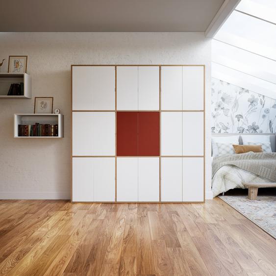 Placard - Blanc, contemporain, rangements, avec porte Blanc - 226 x 233 x 34 cm, modulable