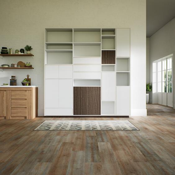 Placard - Blanc, moderne, rangements, avec porte Blanc et tiroir Blanc - 228 x 238 x 34 cm