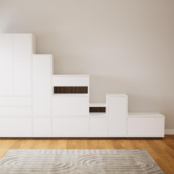 Placard - Blanc, moderne, rangements, avec porte Blanc et tiroir Blanc - 341 x 200 x 47 cm