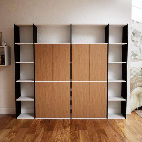 Placard - Effet chêne, contemporain, rangements, avec porte Effet chêne - 228 x 195 x 34 cm, modulable