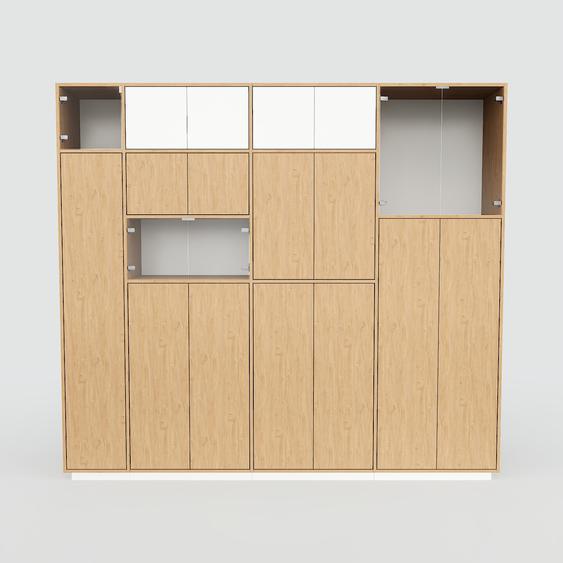 Placard - Effet chêne, contemporain, rangements, avec porte Effet chêne - 264 x 238 x 47 cm, modulable