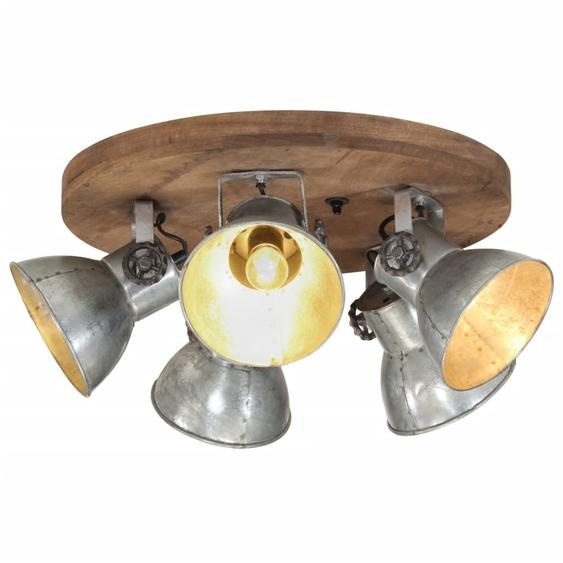 Plafonnier 25 W argent vintage 50x50x25 cm E27