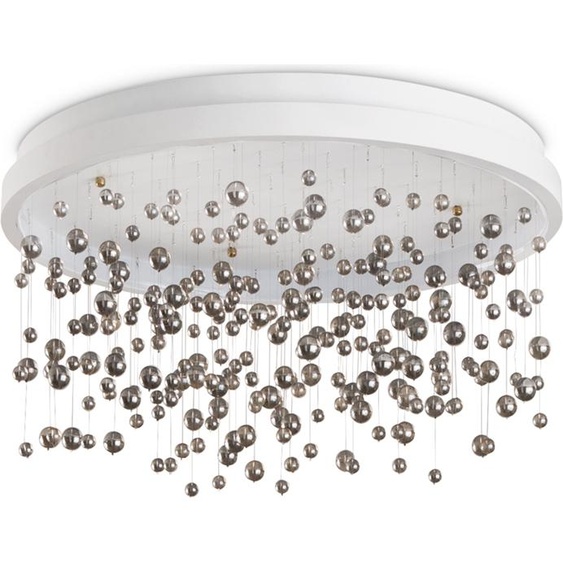 Plafonnier contemporain Armony Metal White Led Integrated 55W 3000K Ip20