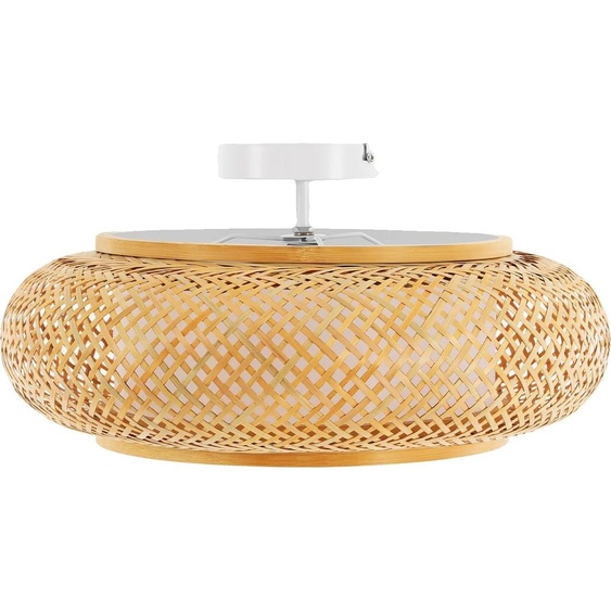 Plafonnier, design en bambou tissé à la main, style moderne, 40 cm