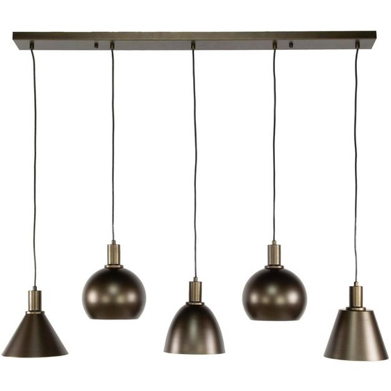 Plafonnier FURNLUX Metallo Noir 118 cm / Couleur principale : noir / Dimensions : 118 x 150 x 20 cm