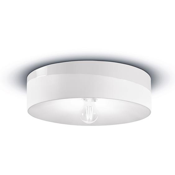 Plafonnier Large Vintage Decò Pi Ceramic Raw White 1 Light E27