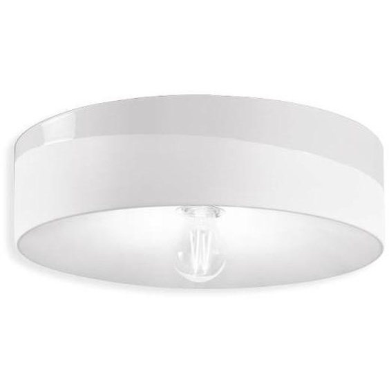 Plafonnier Large Vintage Decò Pi Ceramic Raw White 1 Light E27