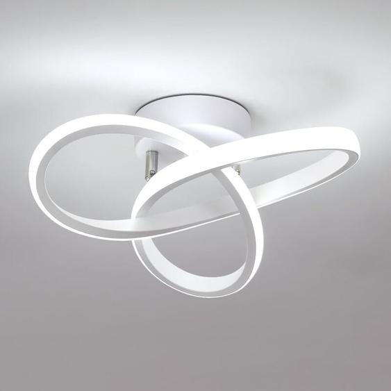 Goeco - Plafonnier led Moderne 22W 2500LM, Design en Trèfle, Lumière Blanche Froid 6500K pour Chambre Cuisine Salon Couloir