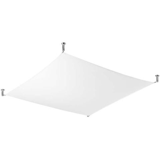 Plafonnier LUNA 2 blanc 4xG13 8,5W tissu 15x105x105cm Sollux Lighting