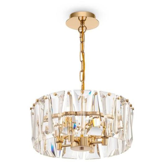 Plafonnier suspendu - Maytoni - Puntes - Cylindrique - 4 ampoules - Finition dorée