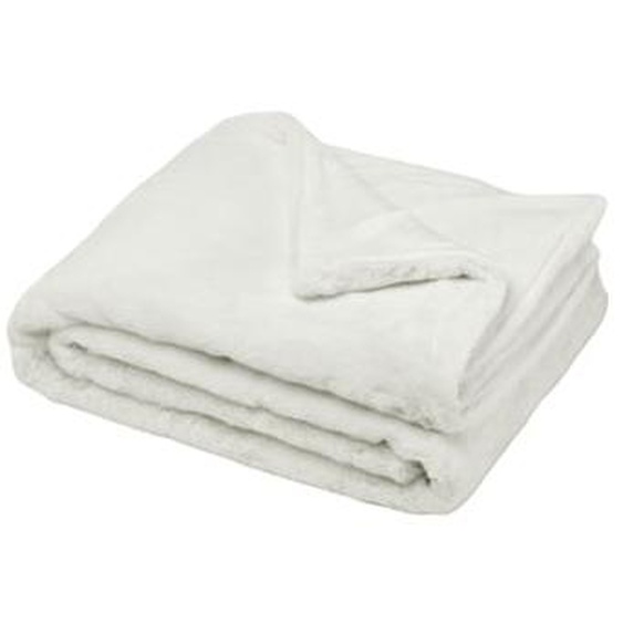 MADURA - Plaid Bianca  en Fausse fourrure souple au toucher ultra doux Gris