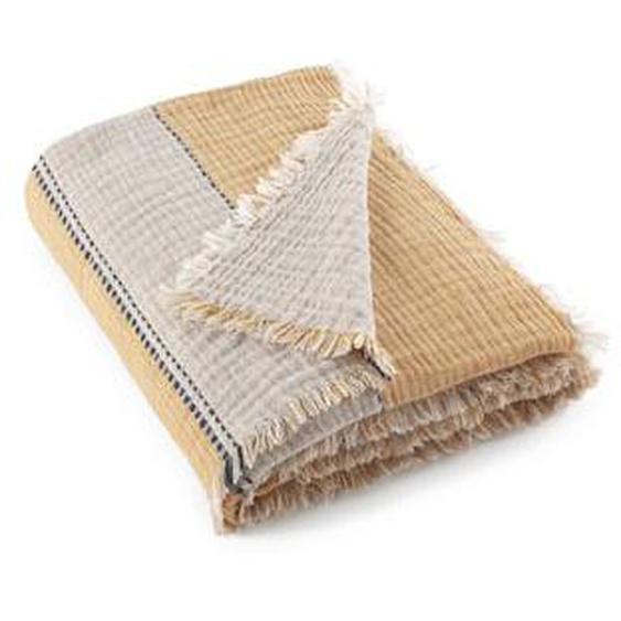 Plaid bicolore en gaze Markita