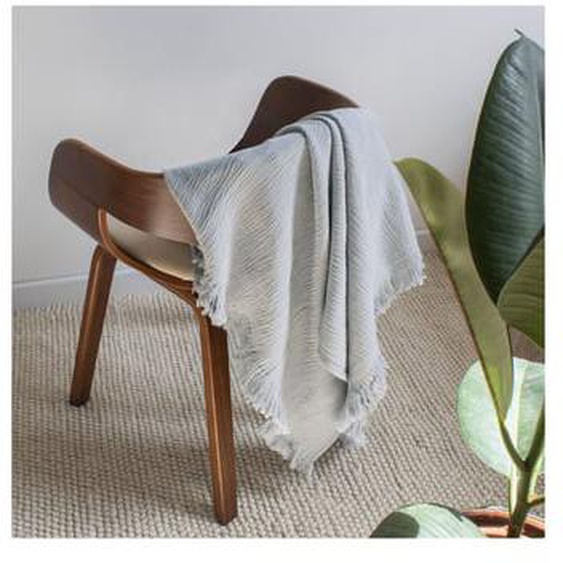 Plaid coton & autres fibres Enzo taupe