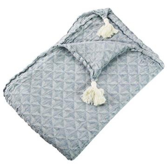 Plaid Delta gris lavé