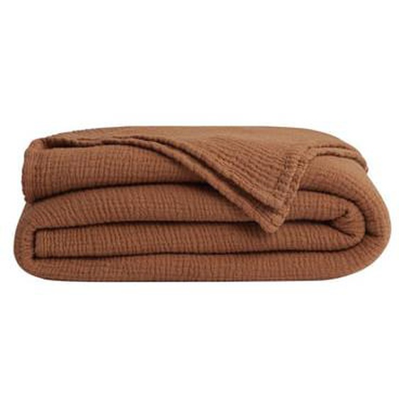 Plaid en gaze de coton, CARESSE