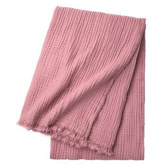 Plaid en gaze de coton bleu, Cyclades