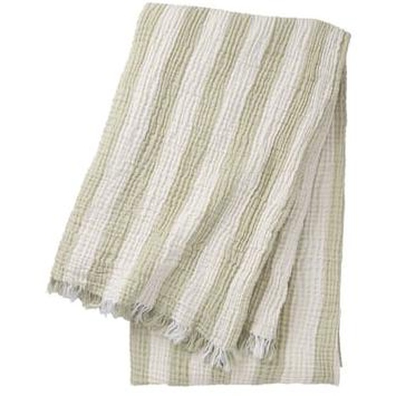 Plaid en gaze de coton bleu, Cyclades