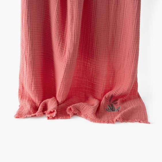 Plaid gaze de coton Aruba pétale