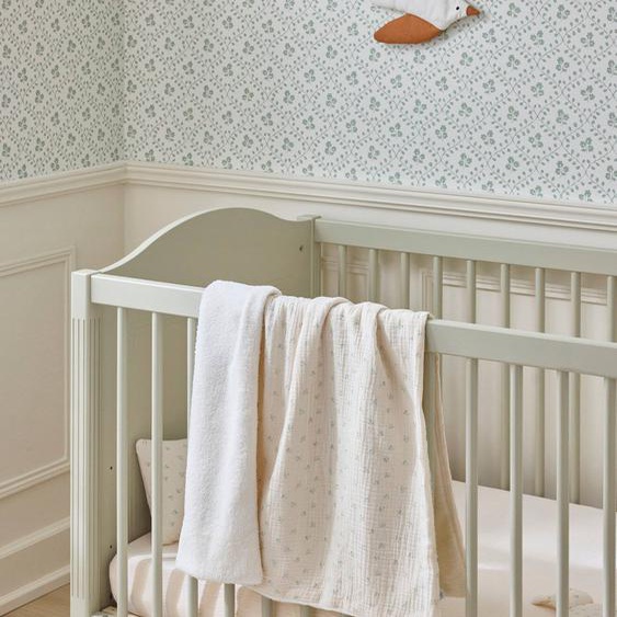 Plaid Gaze De Coton Et Micro-polaire Imp Hirondelles