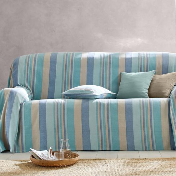 Plaid jeté multicolore coton tissage artisanal -