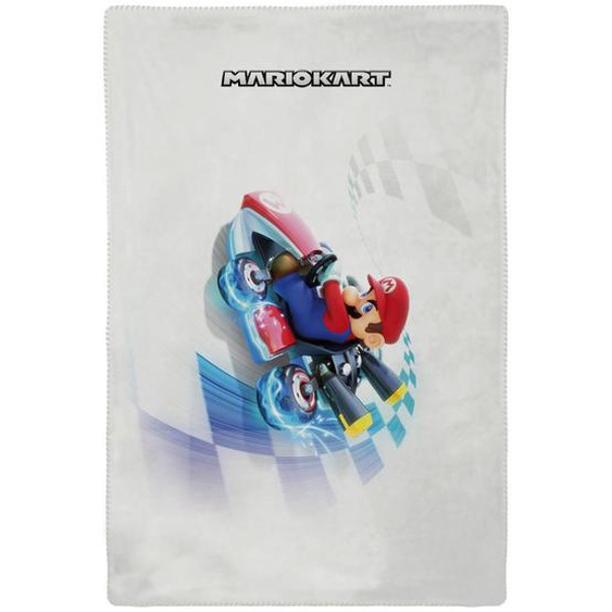 Plaid Mariokart Blanc