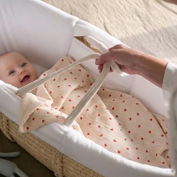 Plaid  MON CŒUR rose imprimé