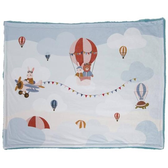 Plaid Montgolfière Bleu
