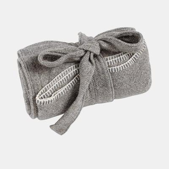 Plaid poncho multifonction en laine Pema