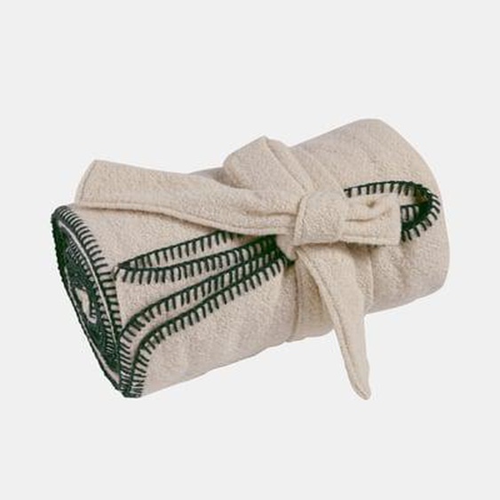 Plaid poncho multifonction en laine Pema
