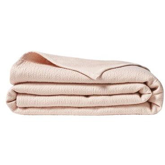 Plaid uni texturé en jacquard de coton, POÈME