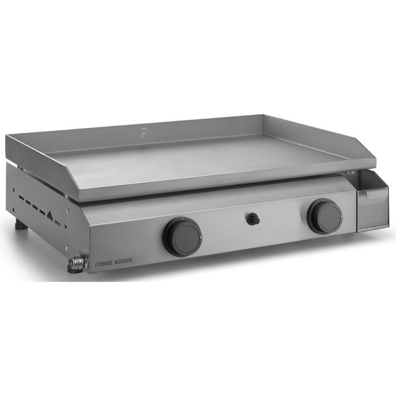 Plancha à gaz 6400w plaque inox 59,5x39,5cm - Forge Adour base g60i