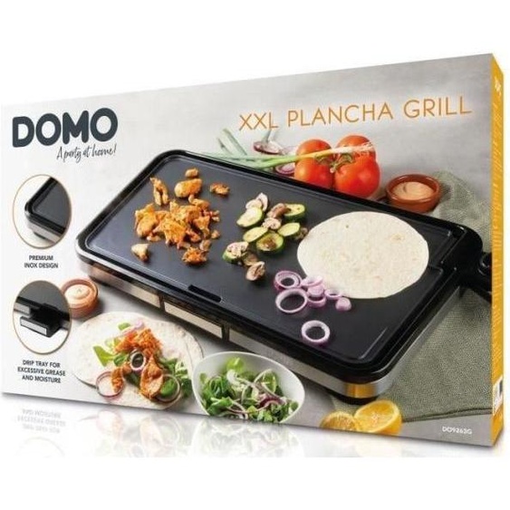 Plancha Electrique - Planche  Grill - DOMO - DO9263G - Surface XXL 55 x 30,5 cm