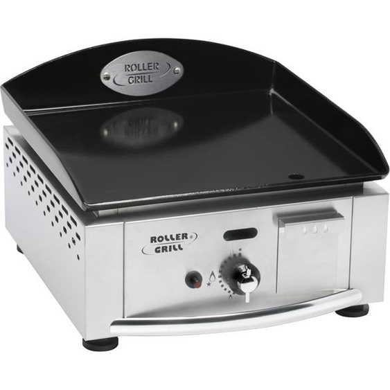 Plancha gaz 2750w plaque email 5mm 39x38cm - Roller Grill - PL400GE