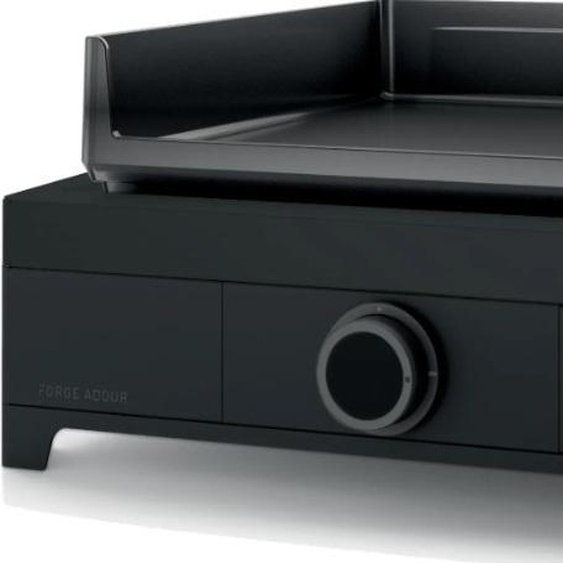 Plancha gaz 3200w plaque fonte émaillée 43.5x42cm noir - Forge Adour - MODERNG45AN - modern g