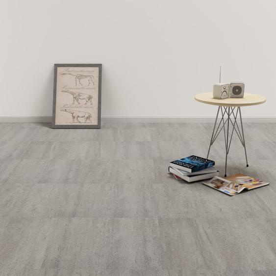 Dalles de plancher PVC autoadhésif 5,11 m² gris pointillé