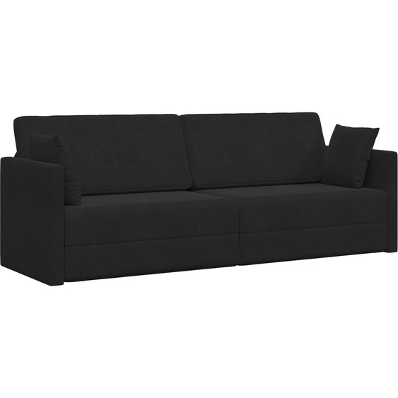 Plancher Canapé-lit 2 en 1 Noir 213x144x60 cm, Canapés-lits DesignMeubles Nouveau