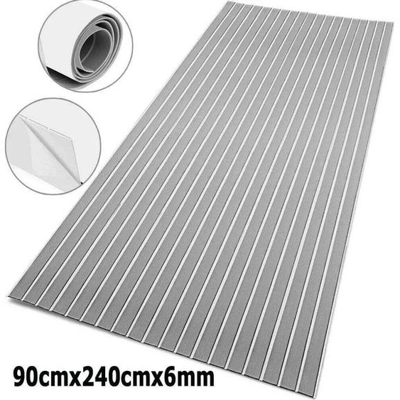 Plancher en mousse de teck, surface antidérapante, matériau EVA durable, GRIS