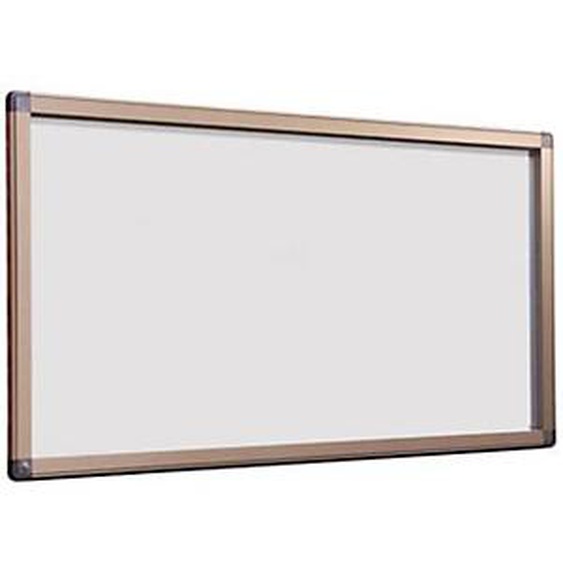 Planorga Vitrine dextérieur haute sécurité porte battante 12 feuilles A4 - 101 x 95 cm fond magnétique - Cadre Sable